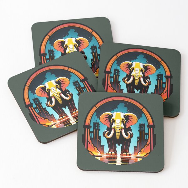 Item preview, Elephant in modern city designed and sold by tarkone.