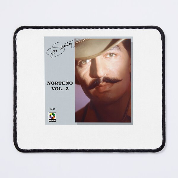 Item preview, Close Up Portrait Cowboy Hat Moustache Traditional Folk Singer designed and sold by LongDogMerch.