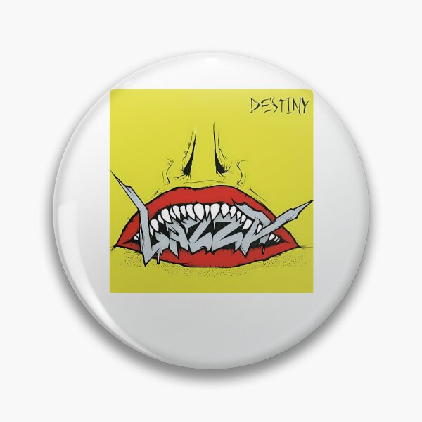 Item preview, Open Mouth With Sharp Teeth Yellow Background Graffiti designed and sold by LongDogMerch.