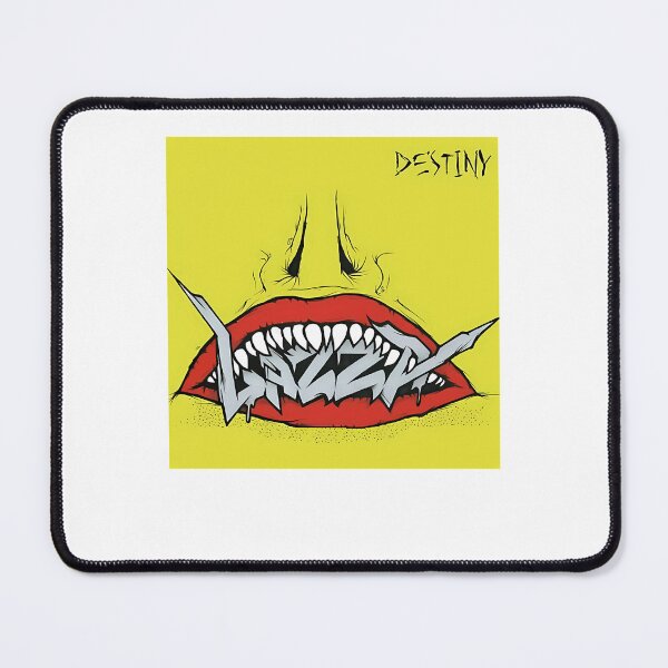 Item preview, Open Mouth With Sharp Teeth Yellow Background Graffiti designed and sold by LongDogMerch.