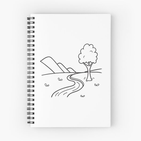 Item preview, A solitary tree standing near a stream through the valley designed and sold by rasagamastore.