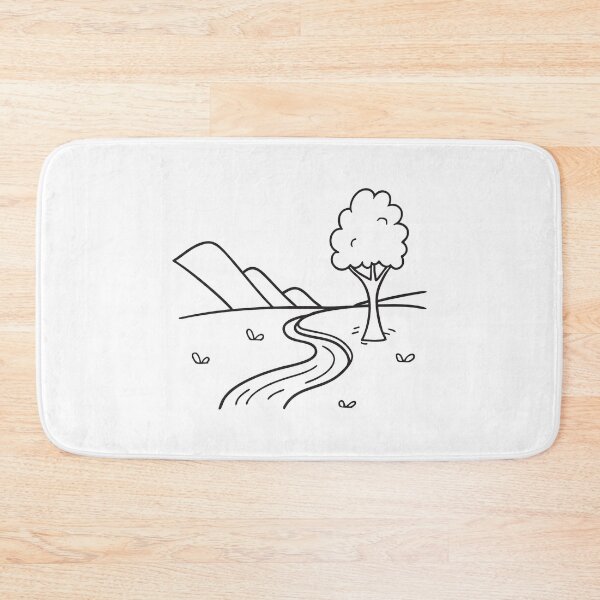 Item preview, A solitary tree standing near a stream through the valley designed and sold by rasagamastore.