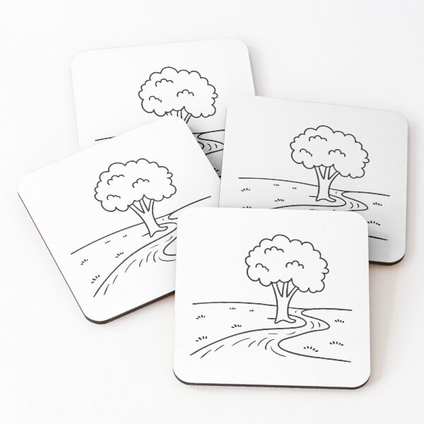 Item preview, A lone tree rooted beside a flowing creek in the valley designed and sold by rasagamastore.