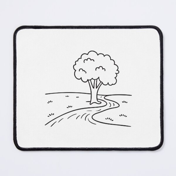 Item preview, A lone tree rooted beside a flowing creek in the valley designed and sold by rasagamastore.