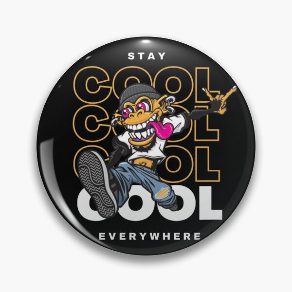 Item preview, Stay Cool Everywhere Monkey with Sunglasses | Funny Cool Animal Typography Design designed and sold by RajDeals.
