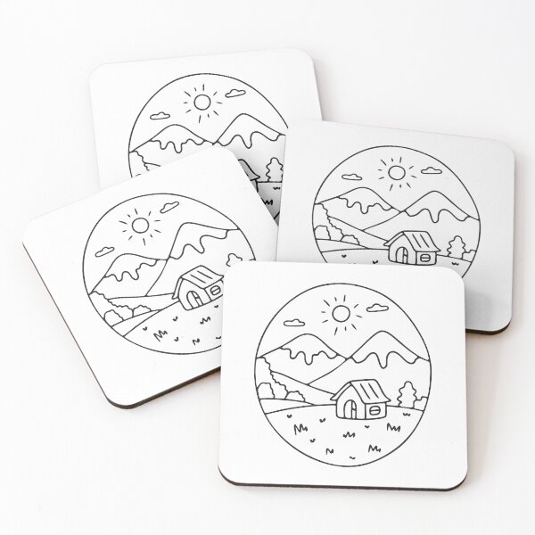 Item preview, A modest hut resting in the middle of a green valley designed and sold by rasagamastore.