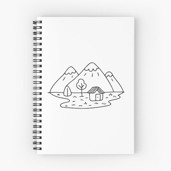 Item preview, A tiny cabin sitting within the center of a grassy valley designed and sold by rasagamastore.