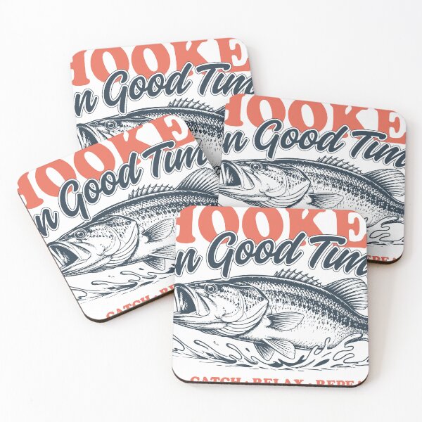 Item preview, Hooked On Good Times Bass Fishing Vintage Angler Design designed and sold by thepixfactory.