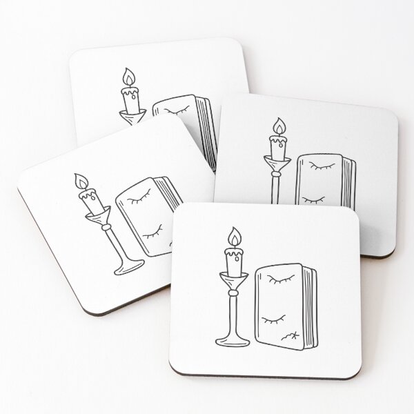 Item preview, A tall candle stand positioned beside a novel designed and sold by rasagamastore.