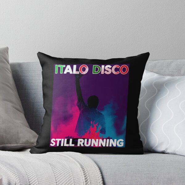 Item preview, Italo Disco Still  Running - Retro 80s Music Vintage Italian Synthwave Neon designed and sold by Graphroad.