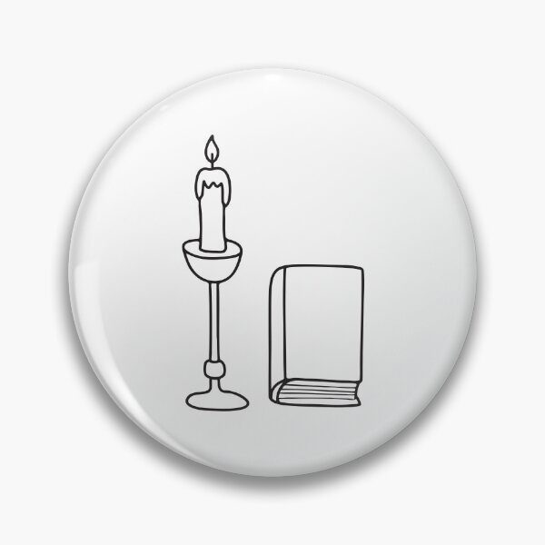 Item preview, A metal candle holder placed by a book designed and sold by rasagamastore.