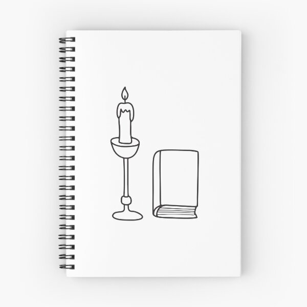 Item preview, A metal candle holder placed by a book designed and sold by rasagamastore.