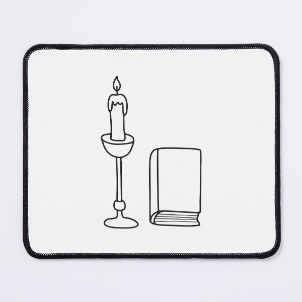 Item preview, A metal candle holder placed by a book designed and sold by rasagamastore.