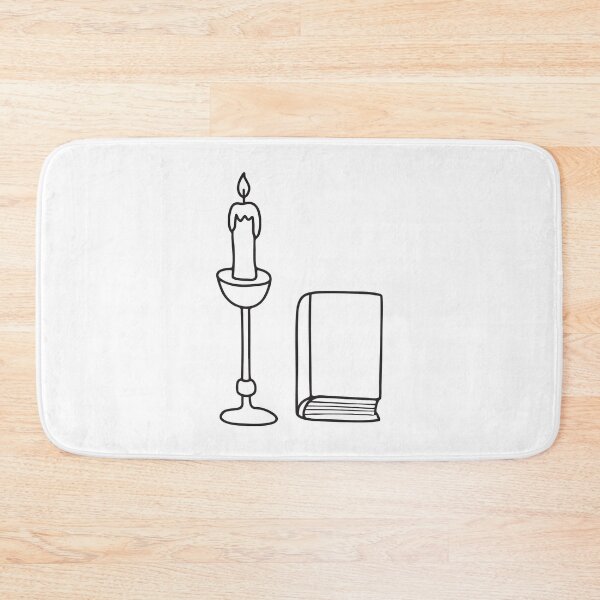 Item preview, A metal candle holder placed by a book designed and sold by rasagamastore.