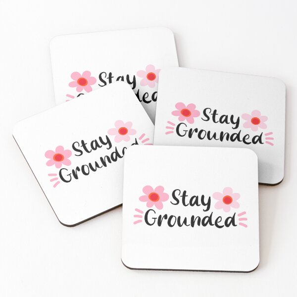 Item preview, Stay Grounded Floral Quote designed and sold by imaniko.