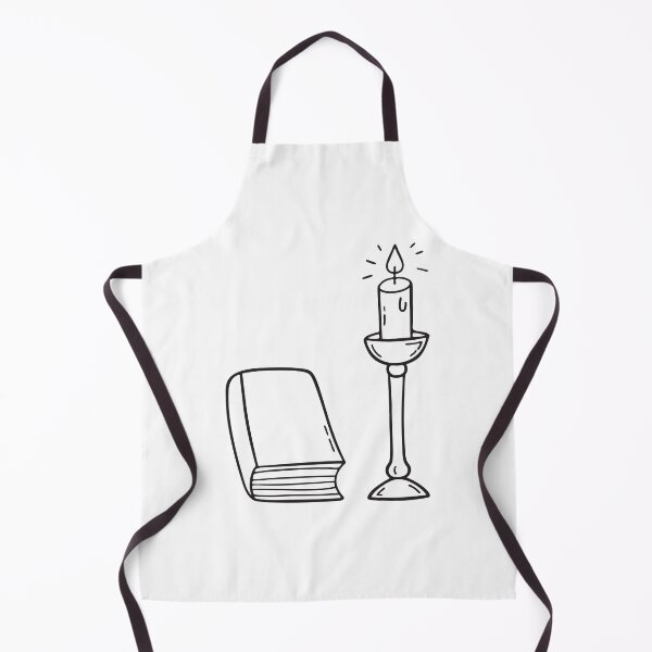 Item preview, An iron candle stand resting next to a book designed and sold by rasagamastore.