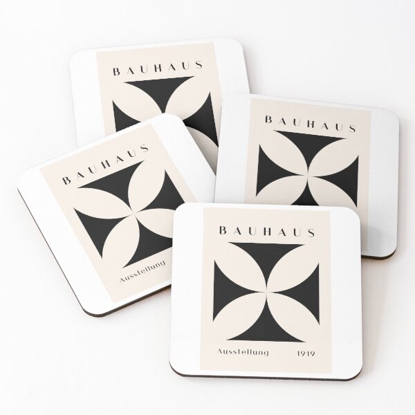 Item preview, Minimalist Bauhaus Exhibition Poster 1919 Geometric Wall Art designed and sold by mouresssele.