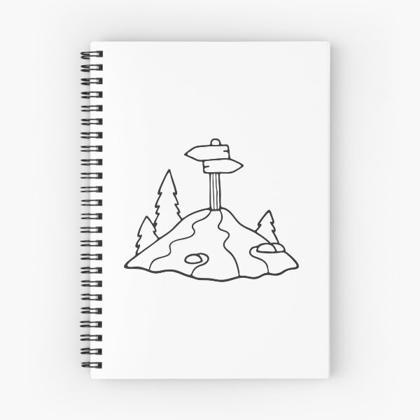 Item preview, A path marker erected on a sloped rocky ridge in the valley designed and sold by rasagamastore.