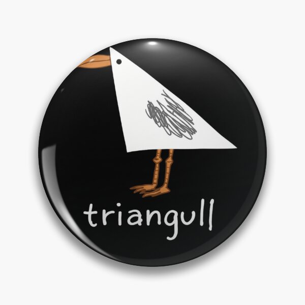 Item preview, Triangull Funny Triangle Seagull Pun Silly Bird designed and sold by haitrieuic96.