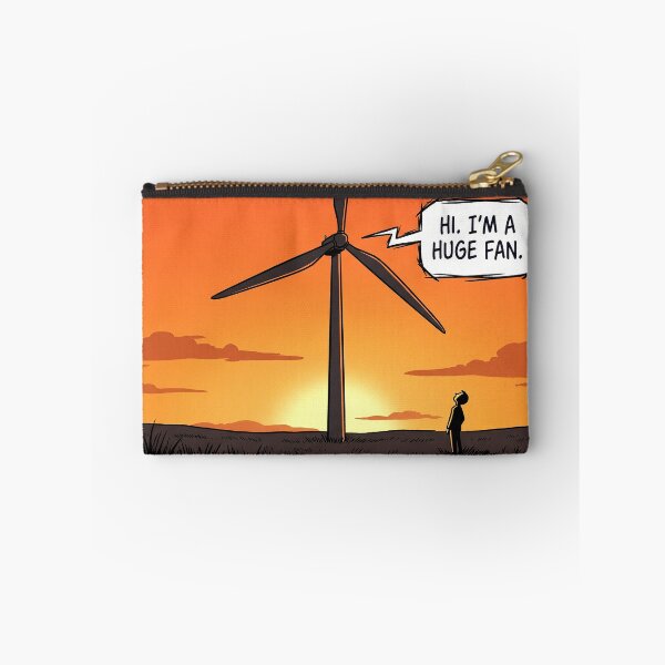 Item preview, Huge Fan - Wind Turbine Pun Comic Art designed and sold by wanabeyourdog.