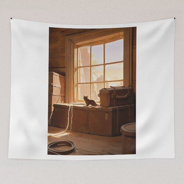 Item preview, Interior - Peaceful Feline, Rustic and Warm Atmosphere designed and sold by World-Pets.