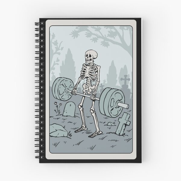 Item preview, Literal Deadlift Funny Skeleton Graveyard Tarot Card Gym designed and sold by Hilal-Studio.