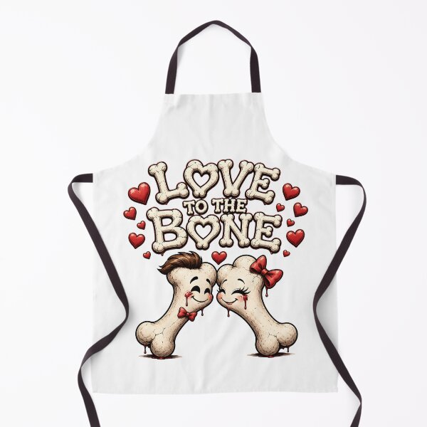 Item preview, Love to the Bone Funny Skeleton Couple Dark Romance Valentine Print designed and sold by HorrorWorldWeb.