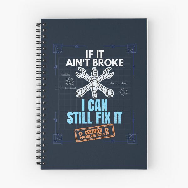 Item preview, If It Ain't Broke I Can Still Fix It Funny Mechanic Blueprint T-Shirt designed and sold by Uvclick.