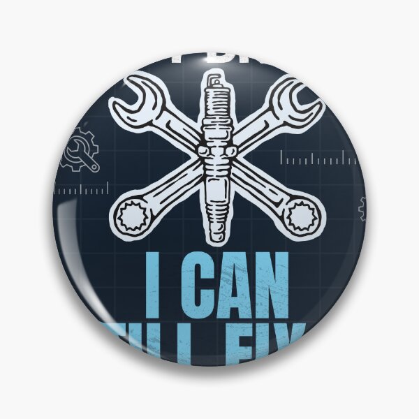Item preview, If It Ain't Broke I Can Still Fix It Funny Mechanic Blueprint T-Shirt designed and sold by Uvclick.