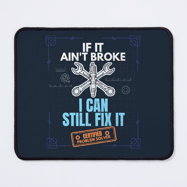 Item preview, If It Ain't Broke I Can Still Fix It Funny Mechanic Blueprint T-Shirt designed and sold by Uvclick.