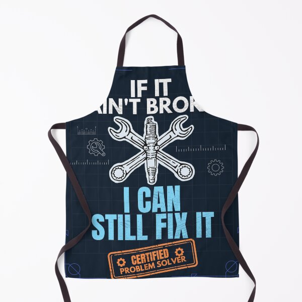 Item preview, If It Ain't Broke I Can Still Fix It Funny Mechanic Blueprint T-Shirt designed and sold by Uvclick.