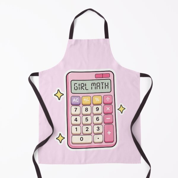 Item preview, Girl Math Pink Calculator designed and sold by thecatcouch.