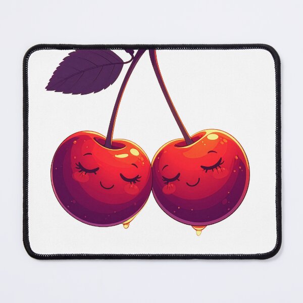 Item preview, Cute cherry couple kawaii fruit tee adorable food pun shirt gift for fruit lovers and foodies designed and sold by icemanphotos.
