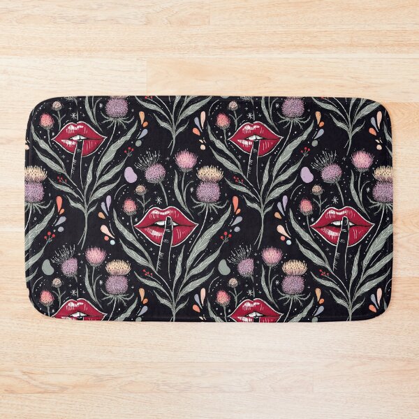 Item preview, Quiet Secrets Floral Lips Seamless Pattern designed and sold by Soul Path Studio.