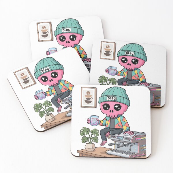 Item preview,  Pink Skull - Iced Coffee Break -  By DLBG  designed and sold by DLBG-STORE.