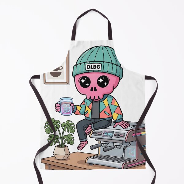 Item preview, Pink Skull - Iced Coffee Break - By DLBG designed and sold by DLBG-STORE.
