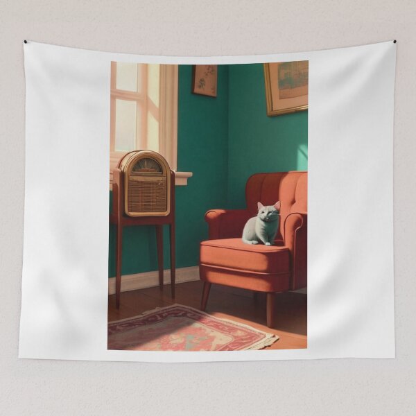 Item preview, Interior - Peaceful Feline, Warm 1960s Atmosphere designed and sold by World-Pets.