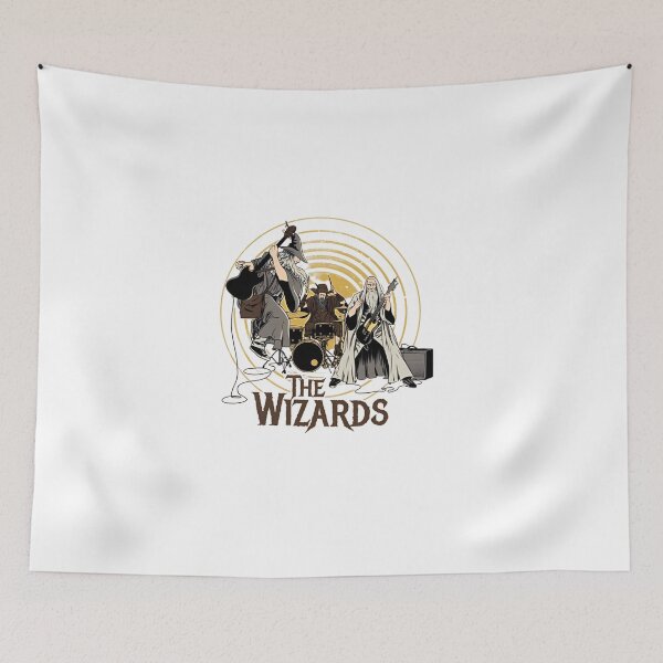 Item preview, The Wizards Rock Band Gandalf Saruman Radagast Lord of the Rings designed and sold by cubomtumeshop.