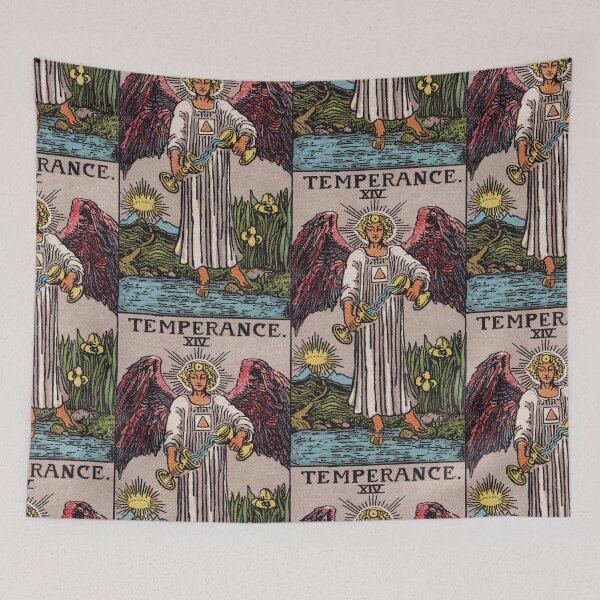 Item preview,  Vintage Seamless - Temperance Tarot Card Pattern  designed and sold by energyoflove333.
