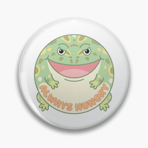 Item preview, Always Hungry Kawaii Pacman Frog Cute Amphibian designed and sold by Arc2020.