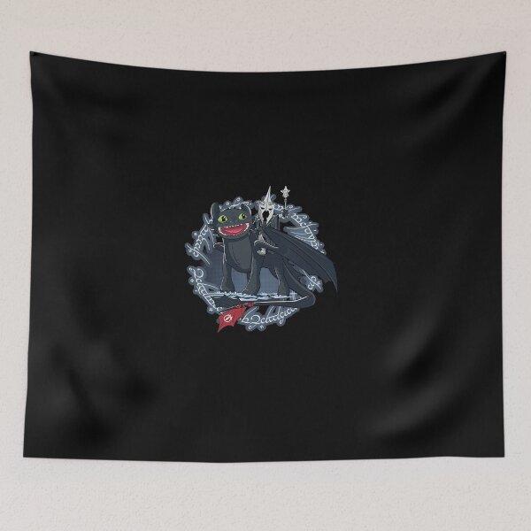 Item preview, Witch King Riding Toothless How to Train Your Dragon Lord of the Rings designed and sold by cubomtumeshop.