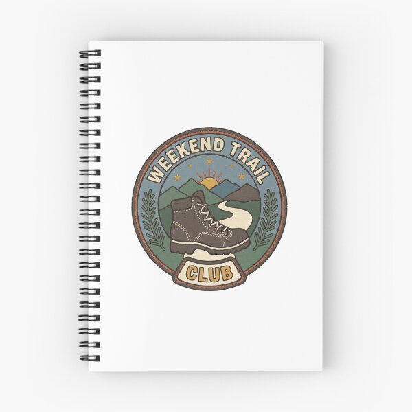 Item preview, Weekend Trail Club Vintage Hiking Badge designed and sold by GoofyShopp.