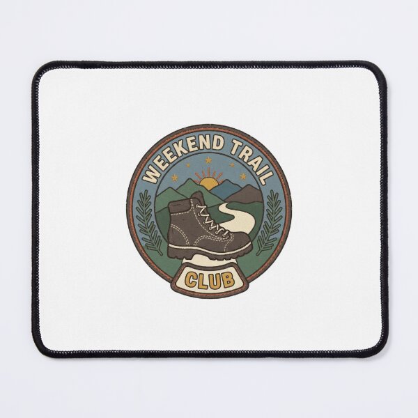 Item preview, Weekend Trail Club Vintage Hiking Badge designed and sold by GoofyShopp.