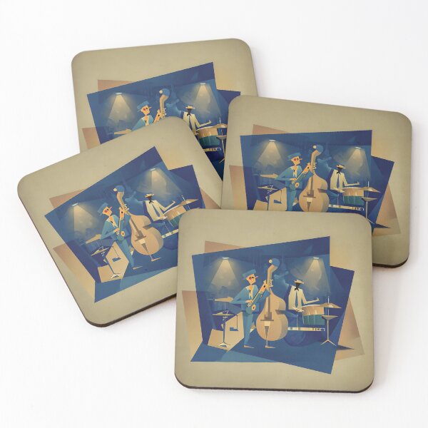 Artikelvorschau, Groove in Blau & Gold entworfen und verkauft von ONYX Pixee.
