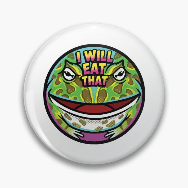 Item preview, I Will Eat That Pacman Frog Pop Art Comic Meme designed and sold by Arc2020.