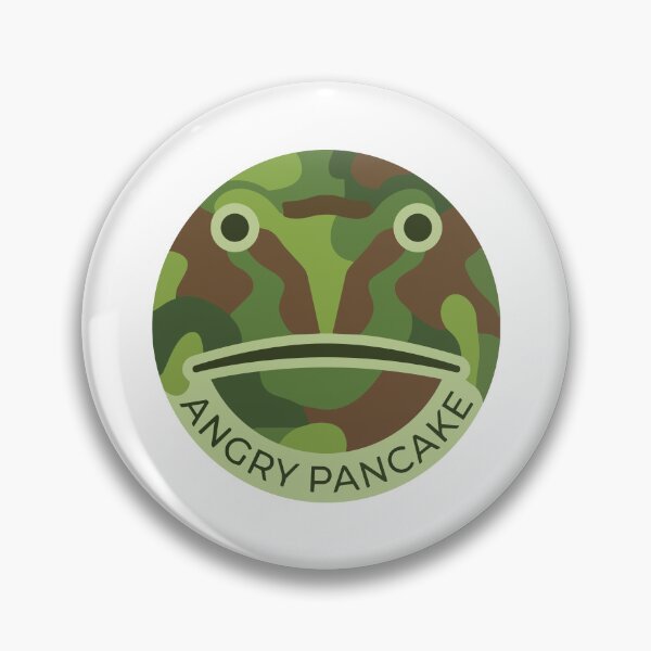Item preview, Angry Pancake Minimalist Pacman Frog Geometric Art designed and sold by Arc2020.