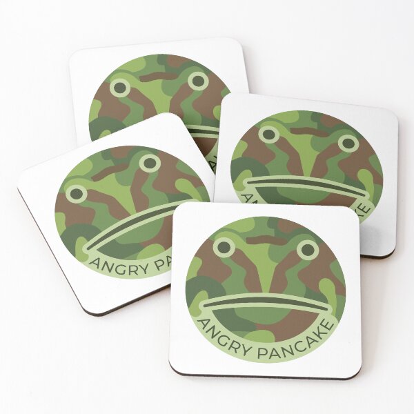 Item preview, Angry Pancake Minimalist Pacman Frog Geometric Art designed and sold by Arc2020.