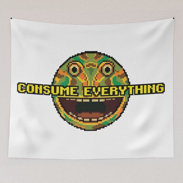 Item preview, Consume Everything Pixel Art Pacman Frog Retro Gamer designed and sold by Arc2020.