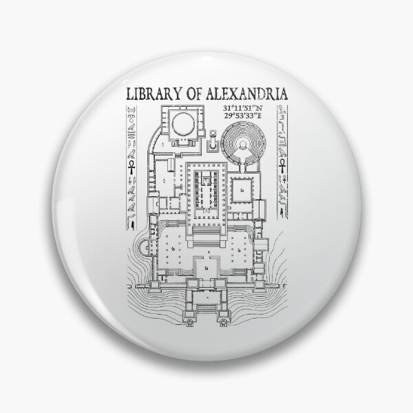 Item preview, Library Of Alexandria Floor plan Archaeology Archaeologist designed and sold by GrandeDuc.