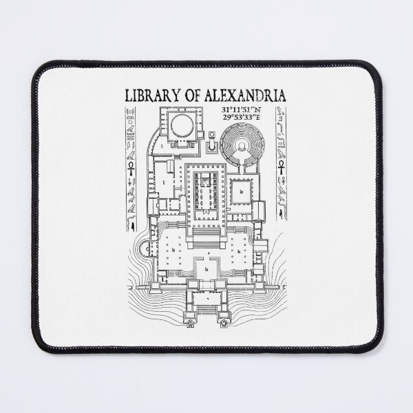 Item preview, Library Of Alexandria Floor plan Archaeology Archaeologist designed and sold by GrandeDuc.